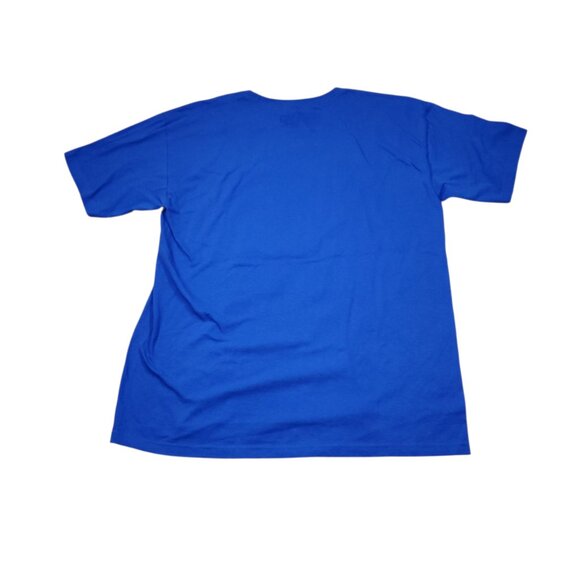 Chicago Cubs Mitchell & Ness Cooperstown Collection Blue Logo T-Shirt Large - Picture 2 of 6